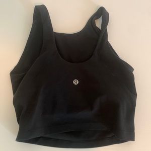 Black lululemon alight tank size 4
